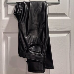 Abercrombie & Fitch Skinny Black High Rise leather Pants